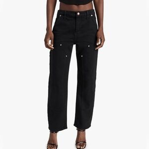 Pistola Lexi Carpenter Jeans • High Rise Wide Leg • Black Denim • Size 31 NWOT